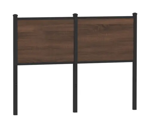 Voodipeats Pruun Tamm 120 Cm Tehispuit Ja Teras