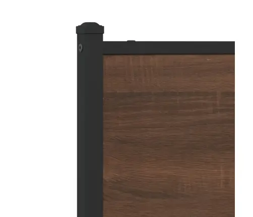 Voodipeats Pruun Tamm 120 Cm Tehispuit Ja Teras