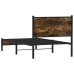 Metallist Voodiraam Ilma Madratsita Suitsutatud Tamm 90X200 Cm