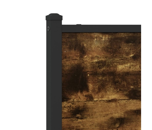 Metallist Voodiraam Ilma Madratsita Suitsutatud Tamm 90X200 Cm