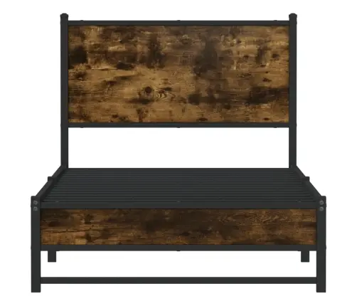 Lovos Rėmas Be Čiužinio, Dūminio Ąžuolo, 90X200cm Metalas