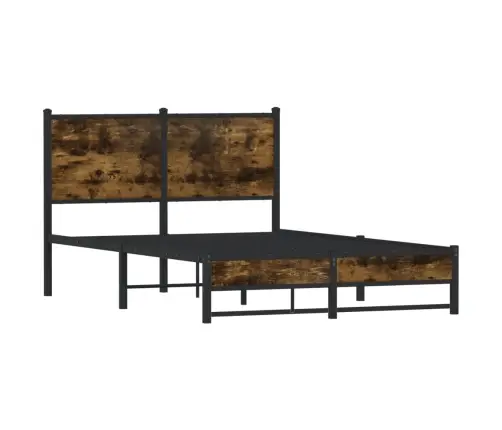 Lovos Rėmas Be Čiužinio, Dūminio Ąžuolo, 120X190cm Metalas