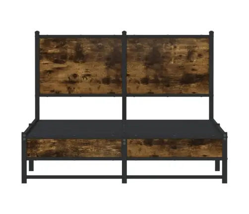 Lovos Rėmas Be Čiužinio, Dūminio Ąžuolo, 120X190cm Metalas