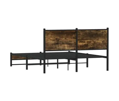 Lovos Rėmas Be Čiužinio, Dūminio Ąžuolo, 140X200cm Metalas