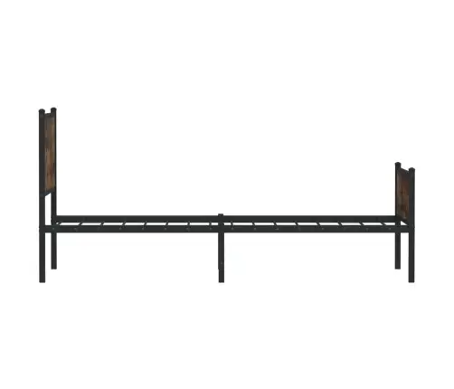 Gultas Rāmis Bez Matrača, Metāls, 90X190 Cm, Ozolkoka Imitācija Vidaxl