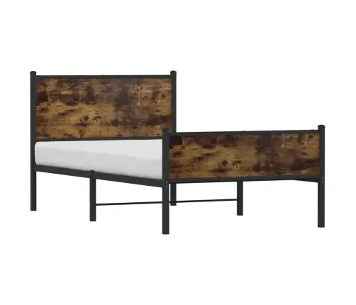 Lovos Rėmas Be Čiužinio, Dūminio Ąžuolo, 100X190cm Metalas