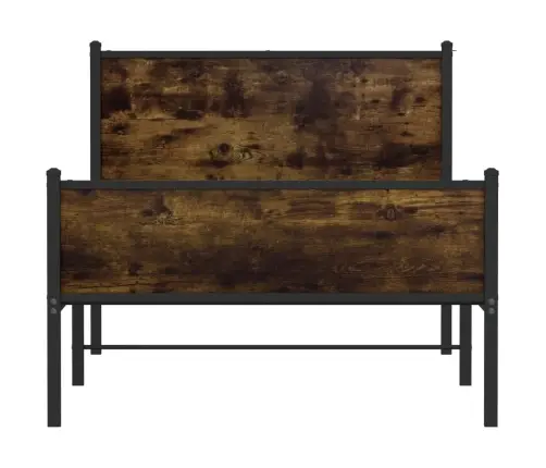 Lovos Rėmas Be Čiužinio, Dūminio Ąžuolo, 100X190cm Metalas