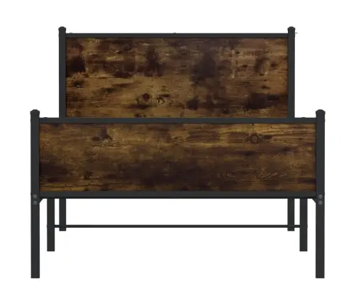 Lovos Rėmas Be Čiužinio, Dūminio Ąžuolo, 100X200cm Metalas