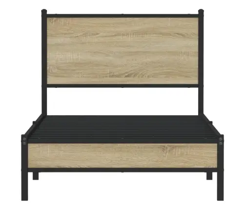 Lovos Rėmas Be Čiužinio, Sonoma Ąžuolo, 75X190cm Metalas