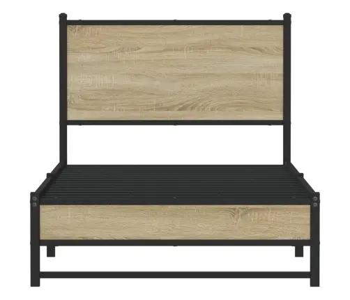 Lovos Rėmas Be Čiužinio, Sonoma Ąžuolo, 75X190cm Metalas