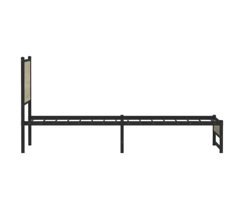 Lovos Rėmas Be Čiužinio, Sonoma Ąžuolo, 75X190cm Metalas