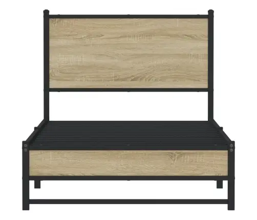 Lovos Rėmas Be Čiužinio, Sonoma Ąžuolo, 90X190cm Metalas