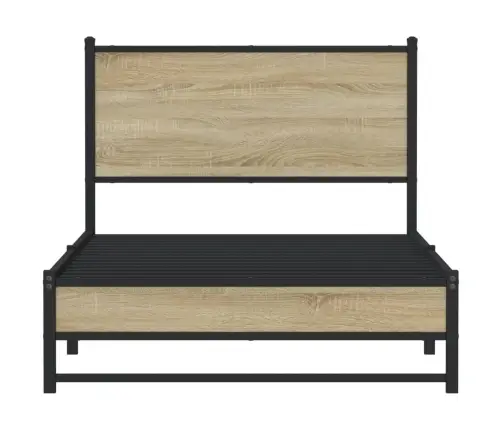 Metallist Voodiraam Ilma Madratsita Sonoma Tamm 107X203 Cm Metallist Voodiraam Ilma Madratsita Sonoma Tamm 107X203 Cm