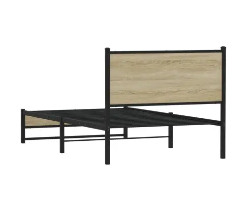 Metallist Voodiraam Ilma Madratsita Sonoma Tamm 107X203 Cm Metallist Voodiraam Ilma Madratsita Sonoma Tamm 107X203 Cm