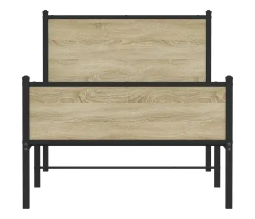 Lovos Rėmas Be Čiužinio, Sonoma Ąžuolo, 90X200cm Metalas
