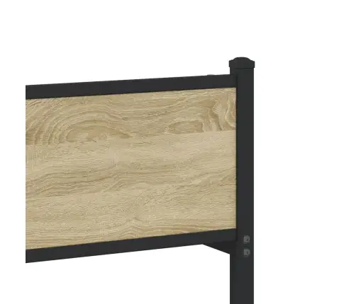 Lovos Rėmas Be Čiužinio, Sonoma Ąžuolo, 90X200cm Metalas