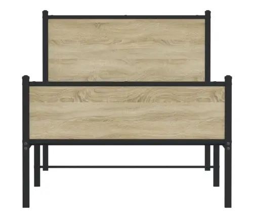 Metallist Voodiraam Ilma Madratsita Sonoma Tamm 107X203 Cm