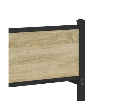 Metallist Voodiraam Ilma Madratsita Sonoma Tamm 107X203 Cm