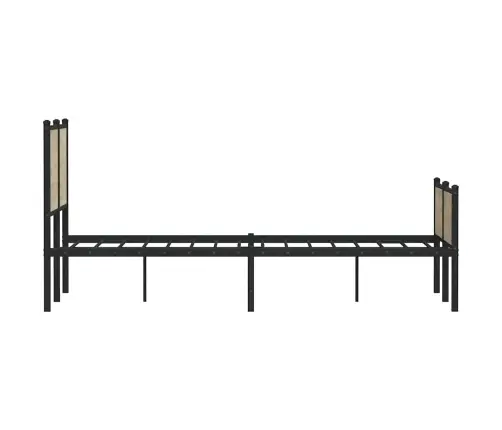 Metallist Voodiraam Ilma Madratsita Sonoma Tamm 120X190 Cm