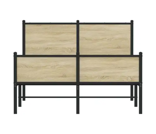 Lovos Rėmas Be Čiužinio, Sonoma Ąžuolo, 120X200cm Metalas