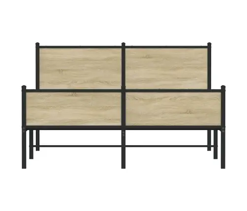 Lovos Rėmas Be Čiužinio, Sonoma Ąžuolo, 140X190cm Metalas