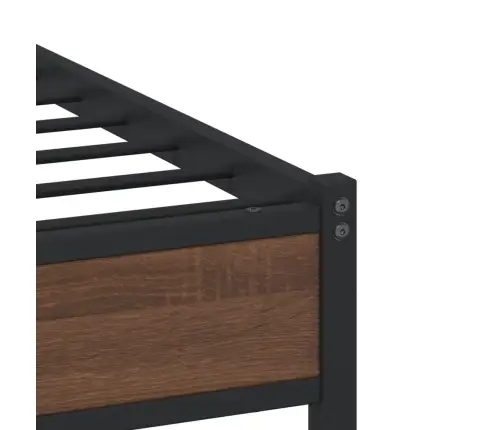 Gultas Rāmis Bez Matrača, Brūna Ozola, 100X190 Cm Vidaxl