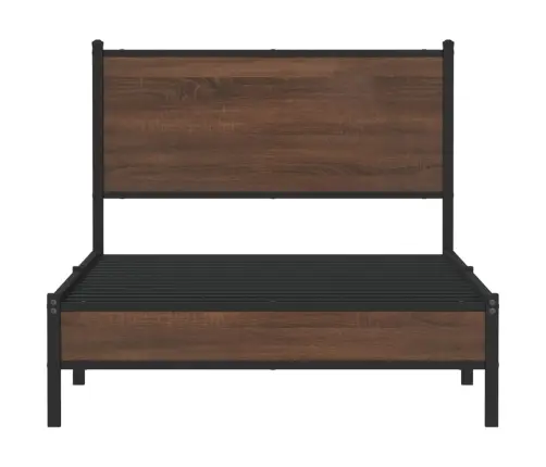 Lovos Rėmas Be Čiužinio, Rudas Ąžuolo, 100X200cm Metalas
