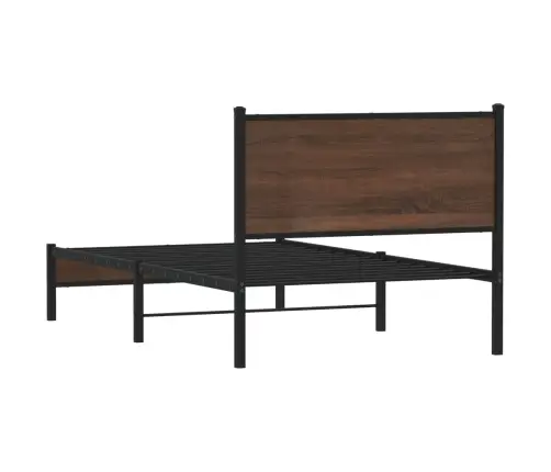 Lovos Rėmas Be Čiužinio, Rudas Ąžuolo, 100X200cm Metalas