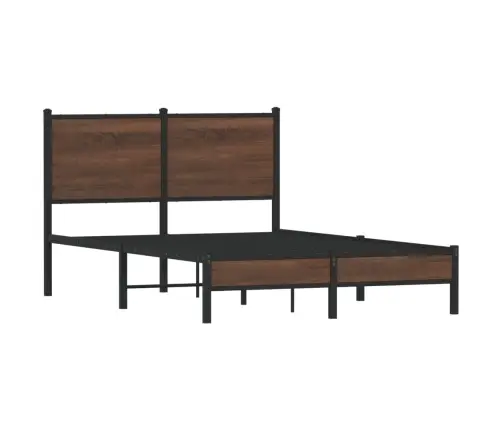 Lovos Rėmas Be Čiužinio, Rudas Ąžuolo, 120X190cm Metalas
