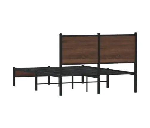 Lovos Rėmas Be Čiužinio, Rudas Ąžuolo, 120X190cm Metalas