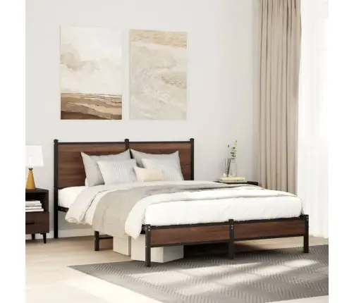 Gultas Rāmis Bez Matrača, Brūna Ozola, 140X200 Cm Vidaxl