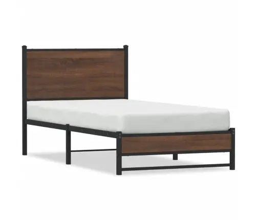 Gultas Rāmis Bez Matrača, Brūna Ozola, 90X200 Cm Vidaxl