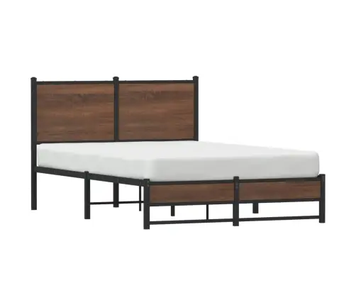 Gultas Rāmis Bez Matrača, Brūna Ozola, 120X200 Cm Vidaxl