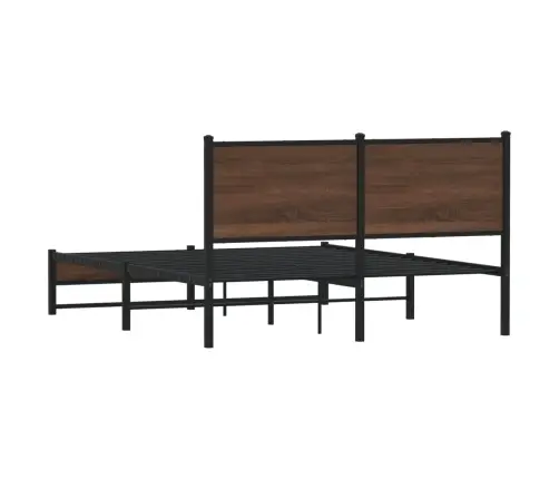 Gultas Rāmis Bez Matrača, Brūna Ozola, 137X190 Cm Vidaxl