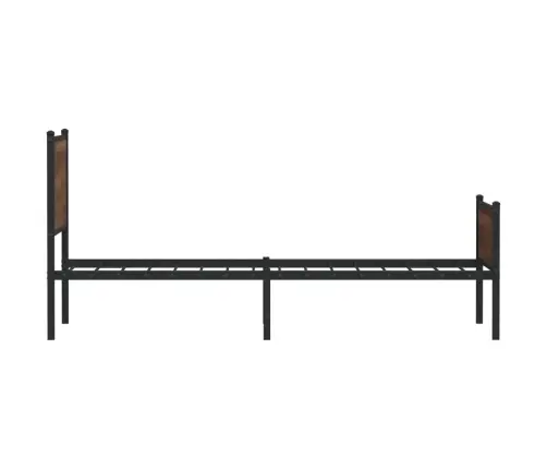 Gultas Rāmis Bez Matrača, Metāls, Brūna Ozola, 75X190 M Vidaxl