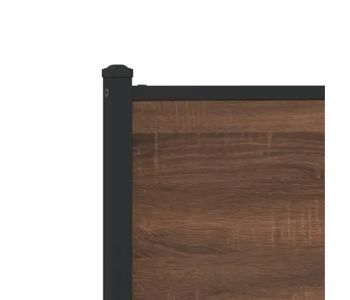 Metallist Voodiraam Ilma Madratsita Pruun Tamm 80X200 Cm