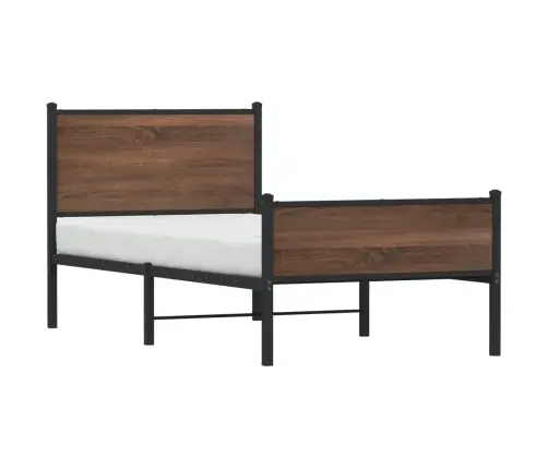 Gultas Rāmis Bez Matrača, Brūna Ozola, 90X200 Cm Vidaxl