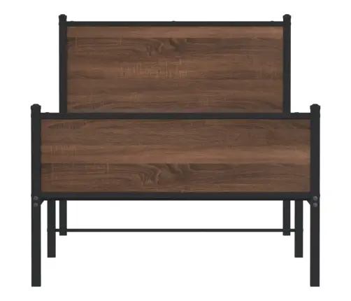 Gultas Rāmis Bez Matrača, Brūna Ozola, 90X200 Cm Vidaxl