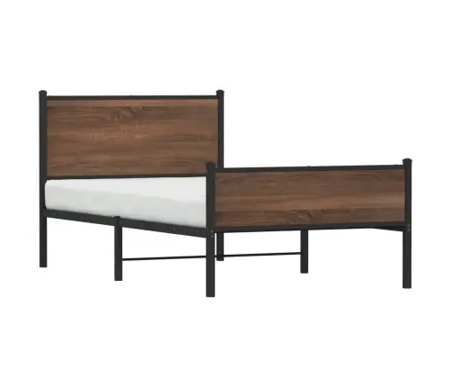 Gultas Rāmis Bez Matrača, Brūna Ozola, 100X190 Cm Vidaxl