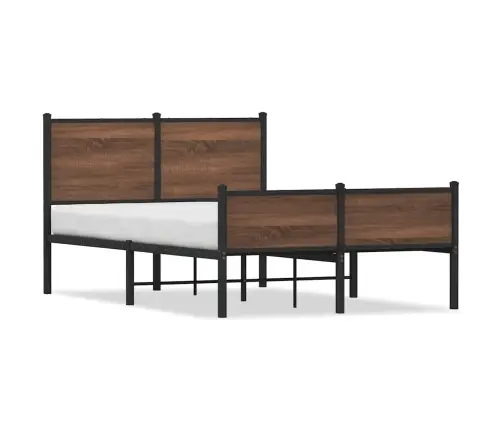 Lovos Rėmas Be Čiužinio, Rudas Ąžuolo, 120X190cm Metalas