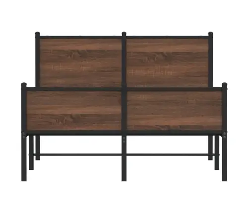 Lovos Rėmas Be Čiužinio, Rudas Ąžuolo, 120X190cm Metalas