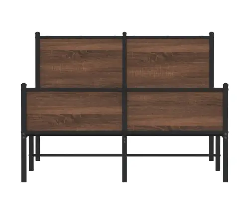 Gultas Rāmis Bez Matrača, Brūna Ozola, 120X200 Cm Vidaxl