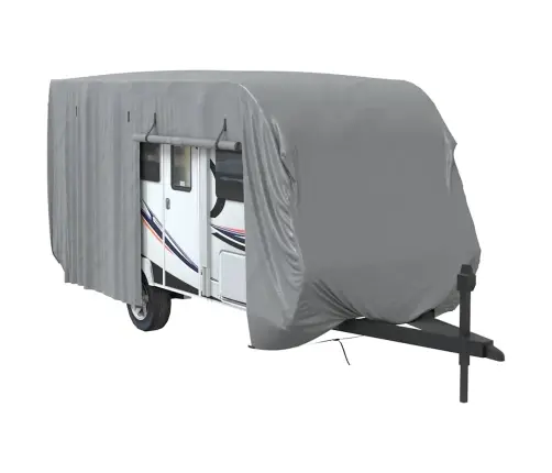 Karavānas Pārvalks, Pelēks, 670X250X220 Cm, Neausts Audums Vidaxl