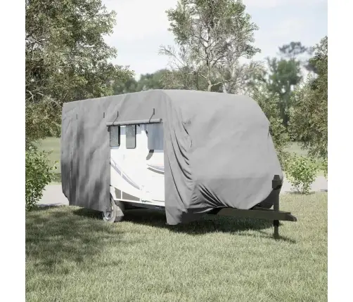 Karavānas Pārvalks, Pelēks, 670X250X220 Cm, Neausts Audums Vidaxl