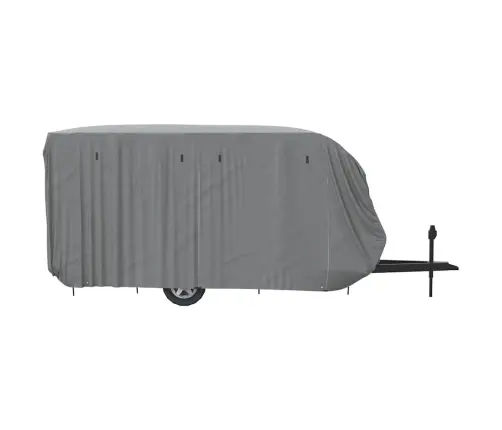 Karavānas Pārvalks, Pelēks, 670X250X220 Cm, Neausts Audums Vidaxl