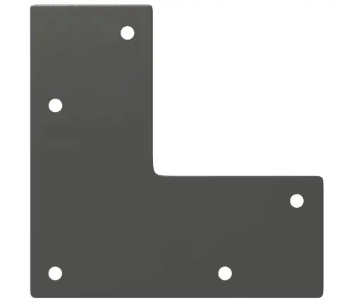 Kafijas Galdiņa Matadatas Kājas, 4 Gab., Antracīta Krāsa, 10 Cm, Masīvs Tērauds Vidaxl