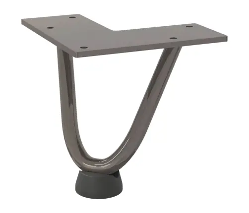 Kafijas Galdiņa Matadatas Kājas, 4 Gab., Dabīgs Tērauds, 10 Cm, Masīvs Tērauds Vidaxl