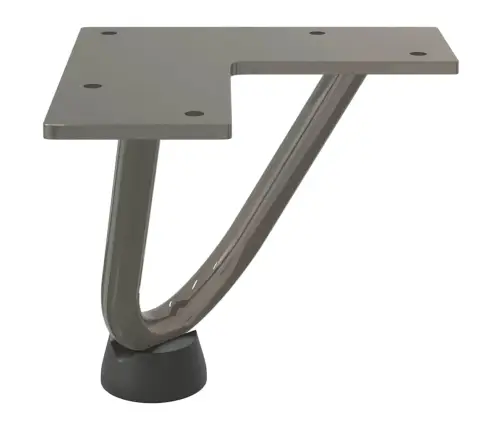 Kafijas Galdiņa Matadatas Kājas, 4 Gab., Dabīgs Tērauds, 10 Cm, Masīvs Tērauds Vidaxl