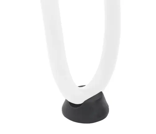 Kafijas Galdiņa Matadatas Kājas, 4 Gab., Baltas, 20 Cm, Masīvs Tērauds Vidaxl