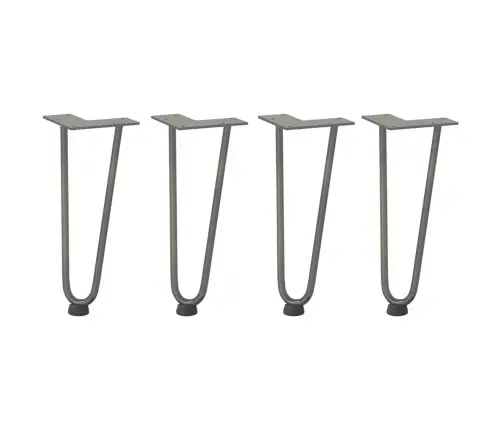 Kafijas Galdiņa Matadatas Kājas, 4 Gab., Dabīgs Tērauds, 30 Cm, Masīvs Tērauds Vidaxl